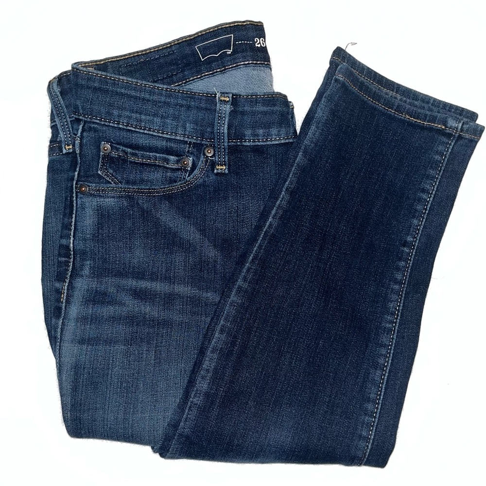 Levi's Demi Curve Women's Size 26 Modern Rise Skinny Blue Jeans - Picture 5 of 9